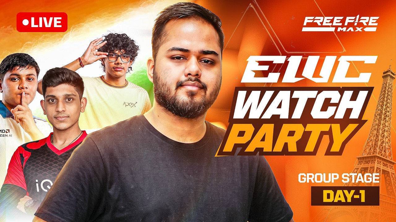 EWC 2026 - Free Fire | Group Stage Day-1 Watchparty | Jeetega India! 🇮🇳 | #ViperIsLive