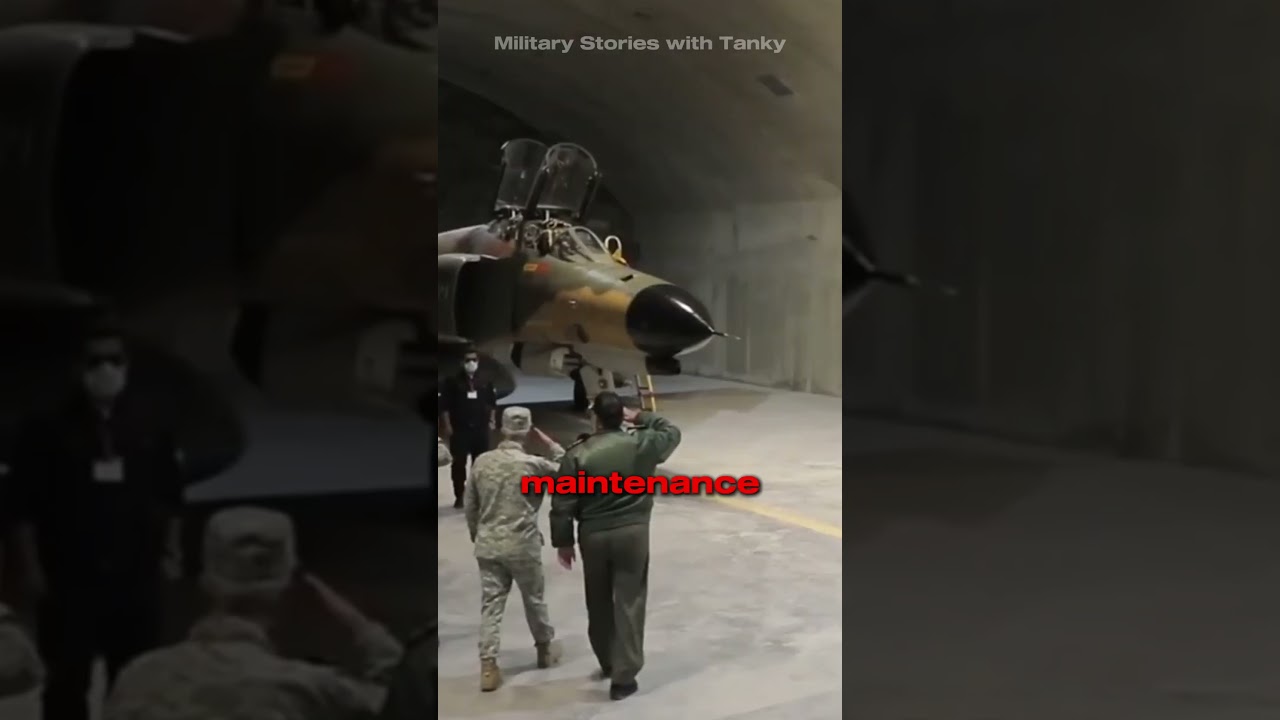 Iran's Underground Air Base! 😬🤔 #military #fighterjets #iran