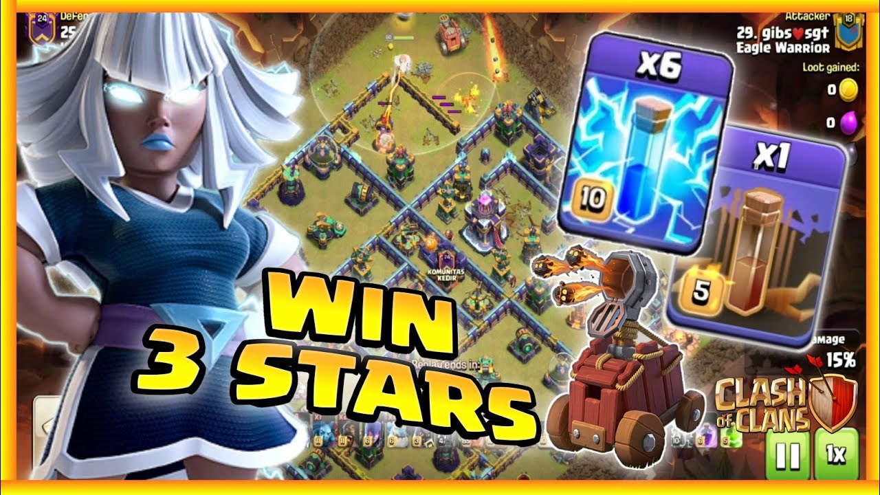 TH15 ZAP ELECTRO TITAN With Flame Flinger - TH15 ATTACK STRATEGY