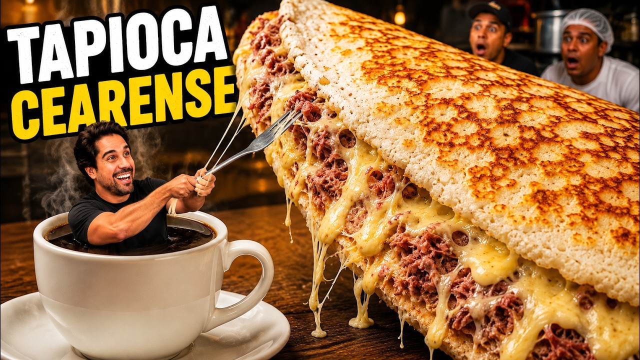 Fui comer a melhor Tapioca de Fortaleza e GANHEI uma DE GRAÇA.