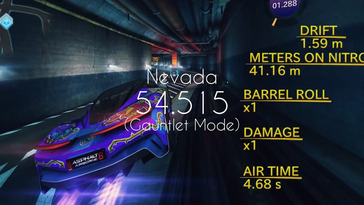 Asphalt 8 - Nevada 54.515 (Gauntlet Mode)