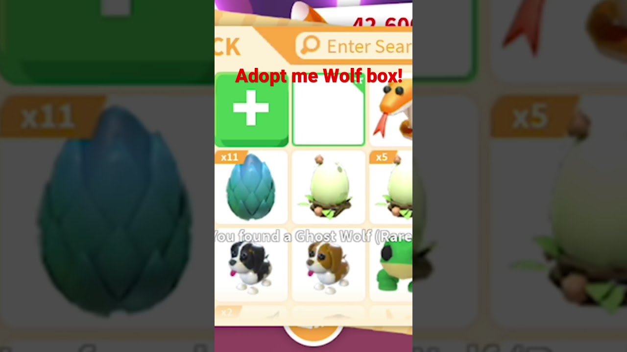 New adopt me Halloween wolf box! 🐺🎃