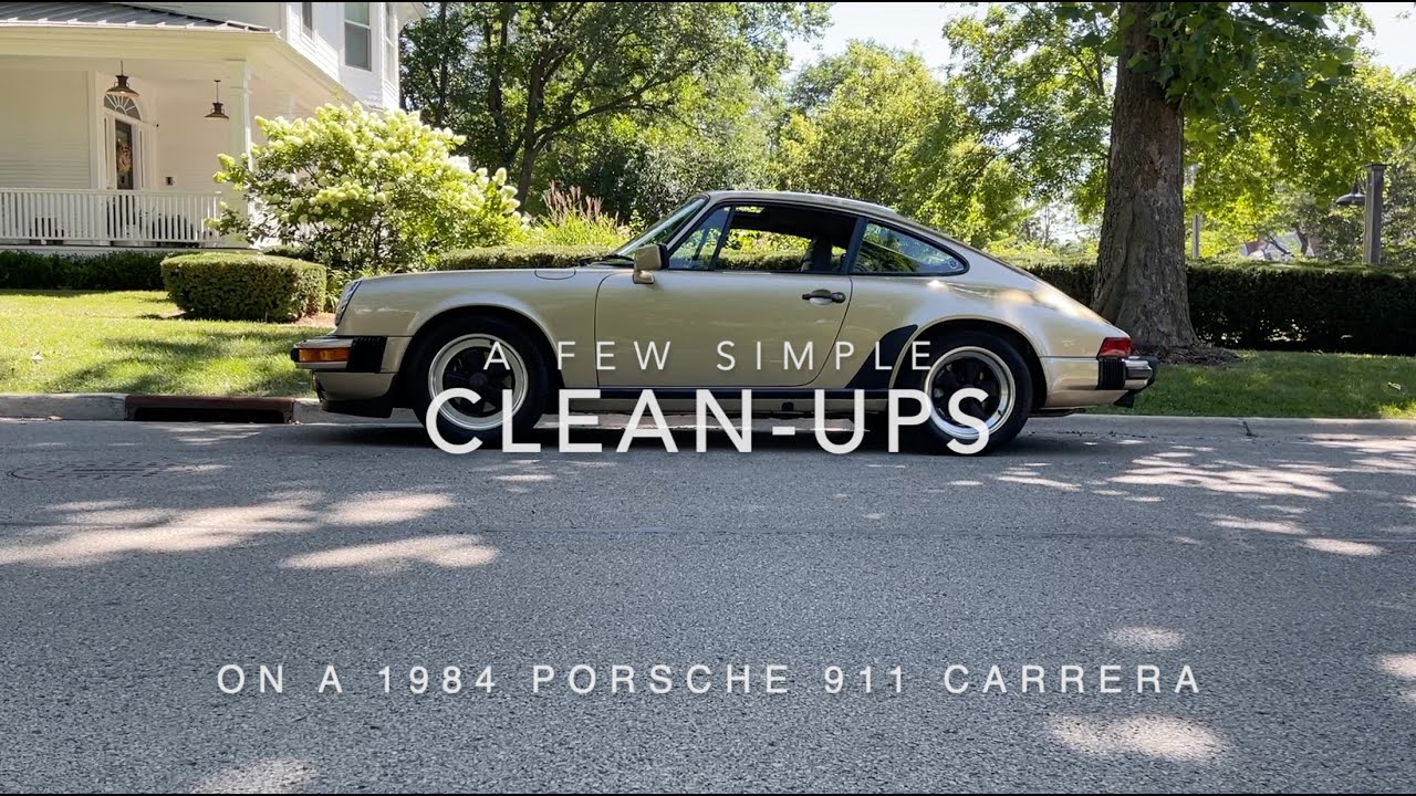 A few simple clean ups on a Carrera 3 2