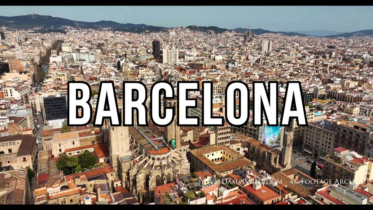 Barcelona aerial view