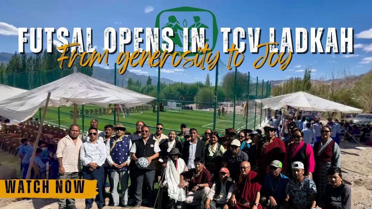 A Special Gift for TCV Ladakh🌸|New Futsal Ground Inauguration✨|22-08-2025|Tibetan vlogger