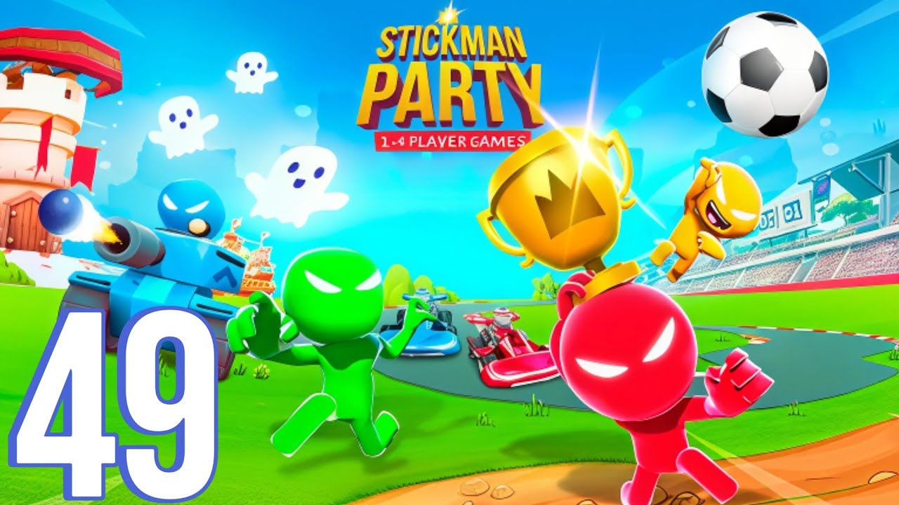 Stickman Party 234 MiniGames - Gameplay Walkthrough Part 49 - New Update Funny Adventure 