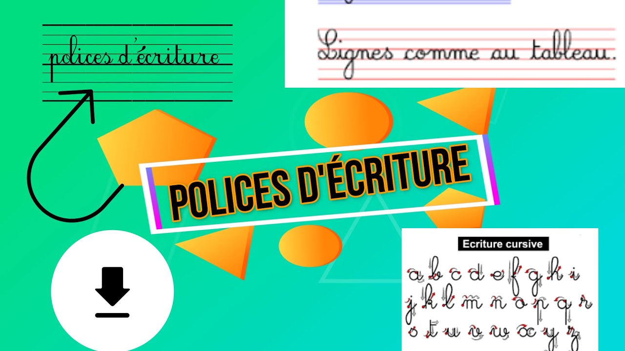Police d'écriture cursive