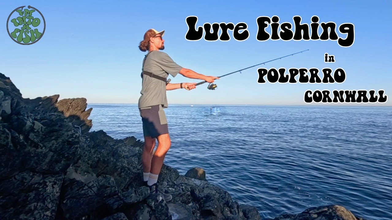 Summer Lure Fishing in South Cornwall - Fishing off Polperro Lighthouse
