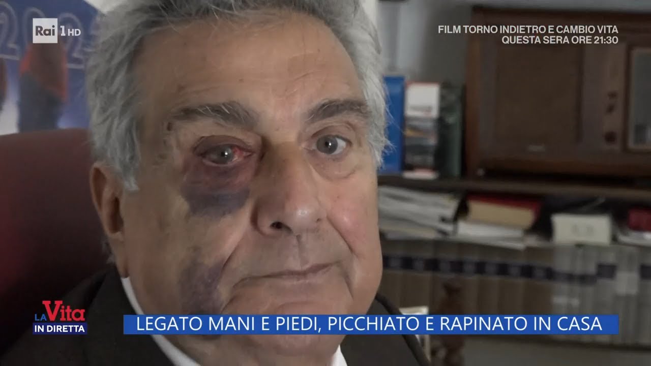 Picchiato e rapinato in casa - La Vita in Diretta 26/04/2023