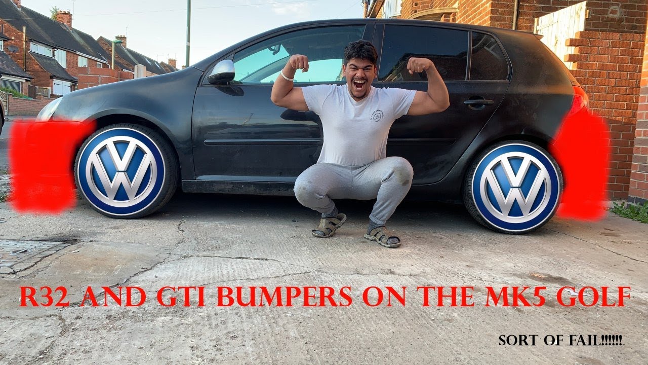 Бамперы от R32/GTI на моем Golf MK5 1.4s