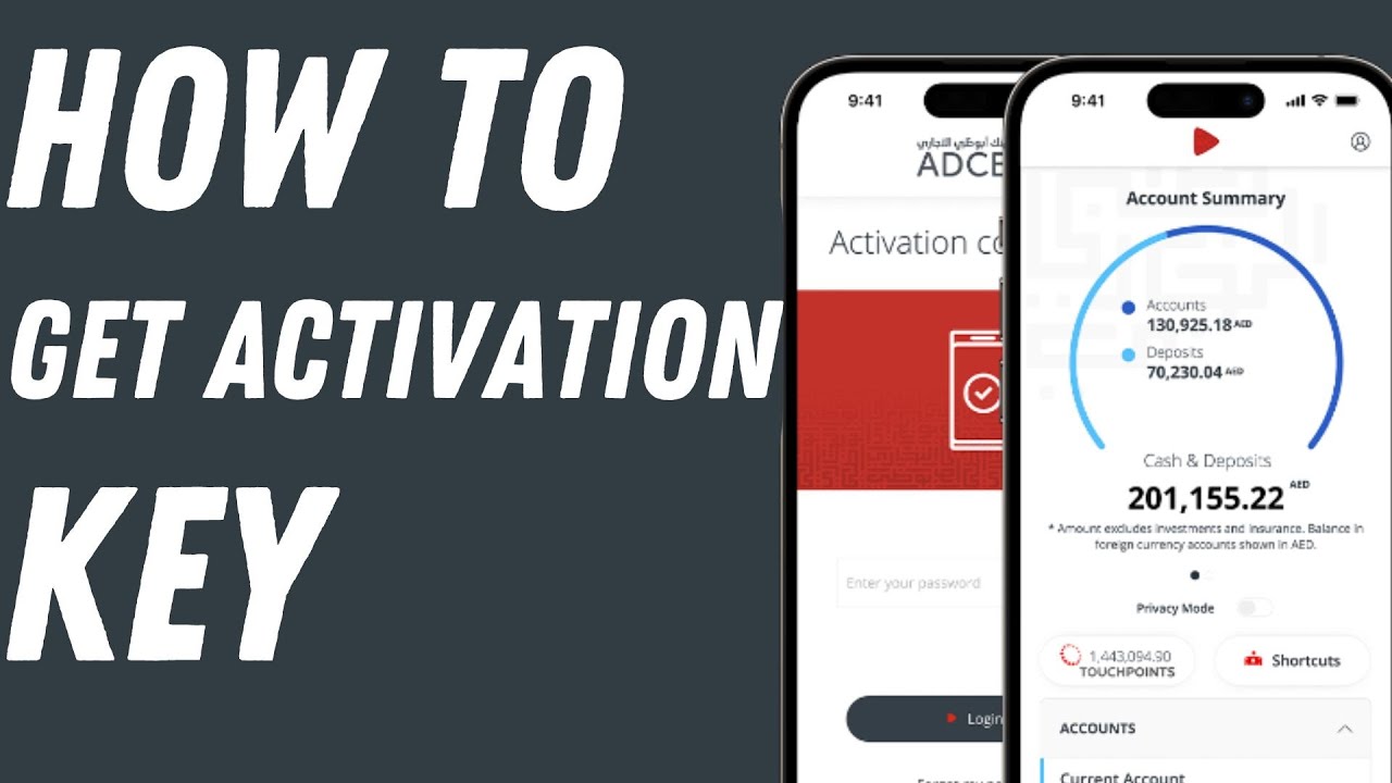 How To get adcb activation key for adcb mobile app-EASY | ADCB procash activation key ( Full Guide)