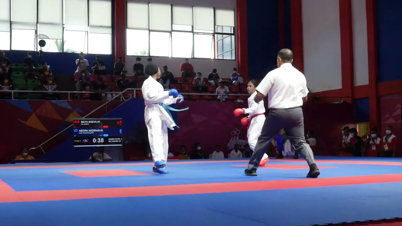 Maya Sheva (DKI) Vs Abdira (NTB) - Kumite -50 Kg Putri