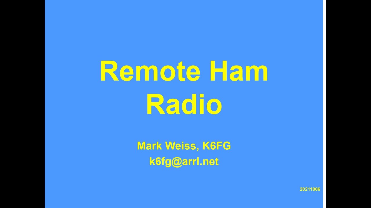 Remote Ham Radio with ICOM Software & Peripherals