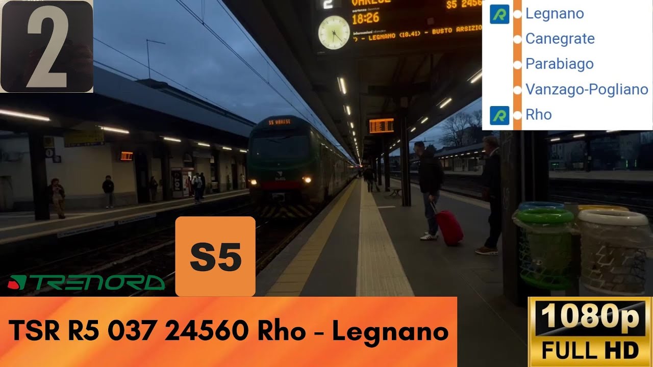 🚉 TSR R5 037 sulla 🟠 S5 24560 da RHO a LEGNANO (forte rumore alla cassa motore)