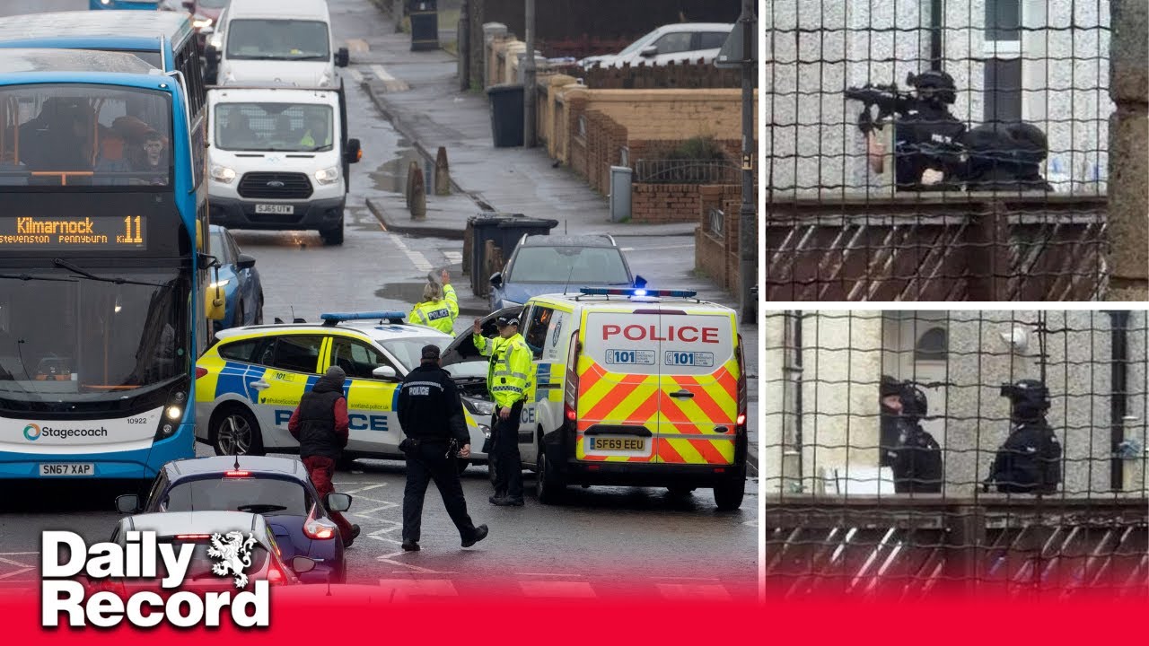 Ayrshire manhunt: Torture town murder cops swoop on Saltcoats streets in hunt for killer