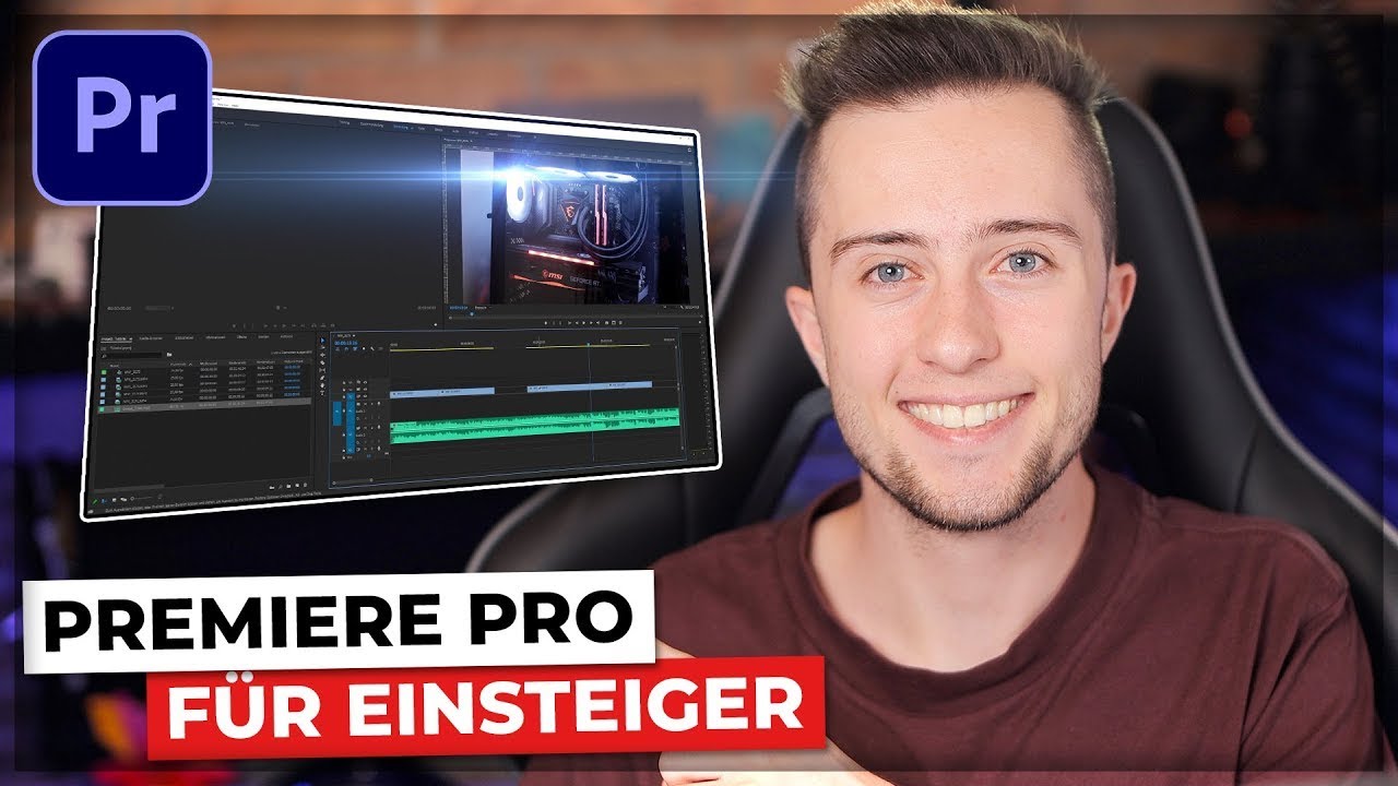 Adobe PREMIERE PRO für ANFÄNGER in 14 Minuten erklärt! (Deutsch)