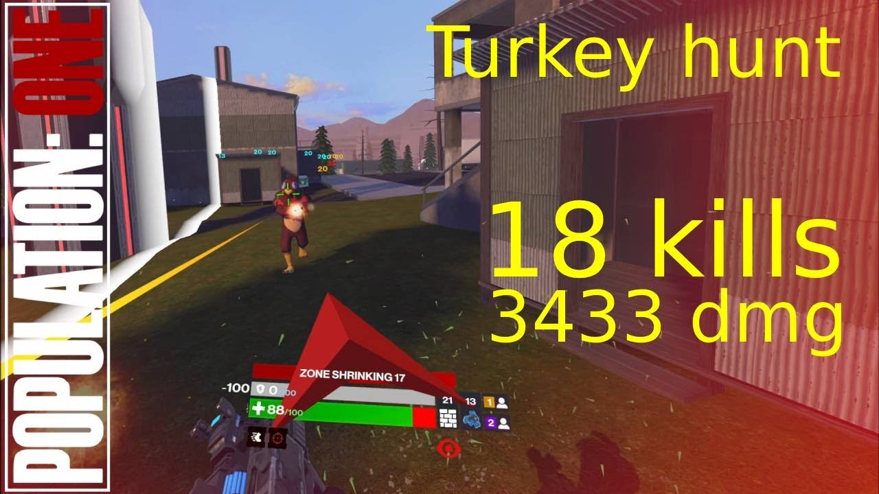 18 kills 3433 dmg | Turkey Hunt event with TTP.Wrangler and VETS_Jim_Austin_VDT - Population One VR