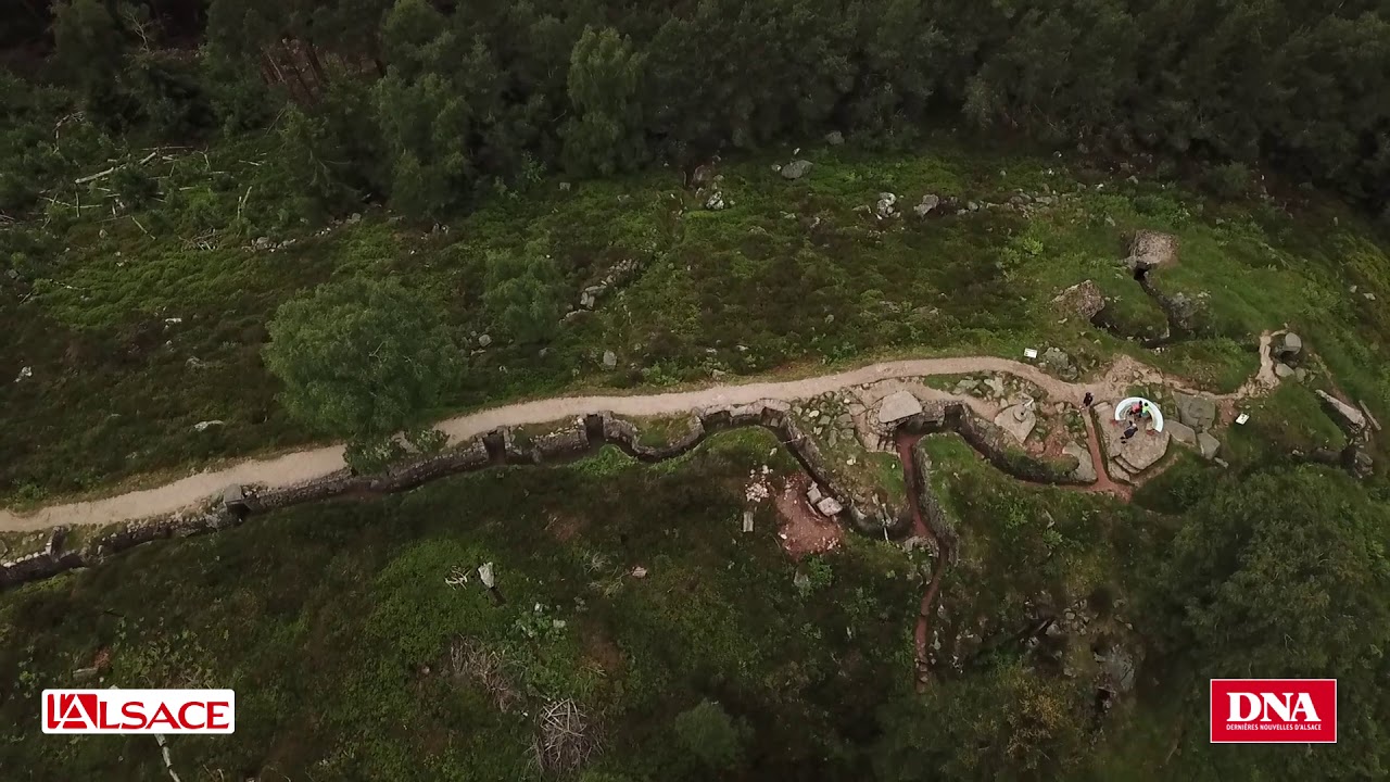 Le site du Linge vu du ciel