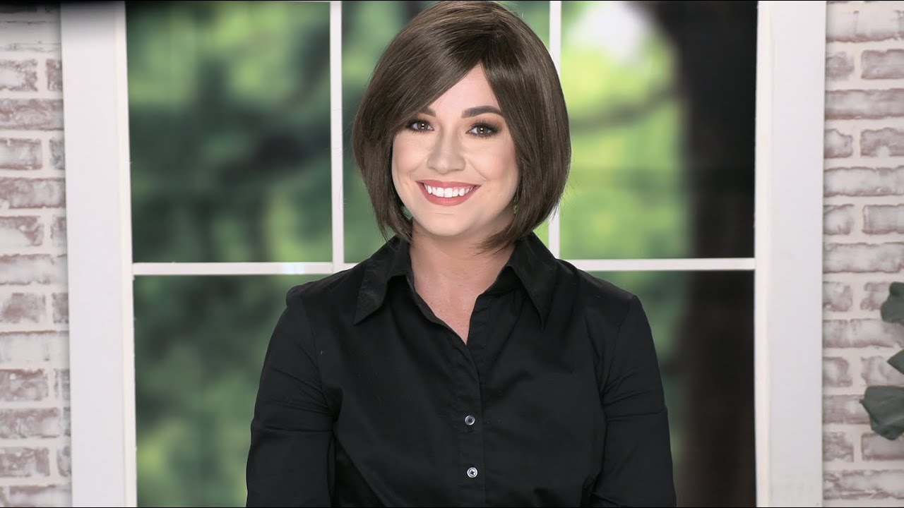 Anna by Cardani Wigs | Bob Wig With Bangs | Double Monofilament Top