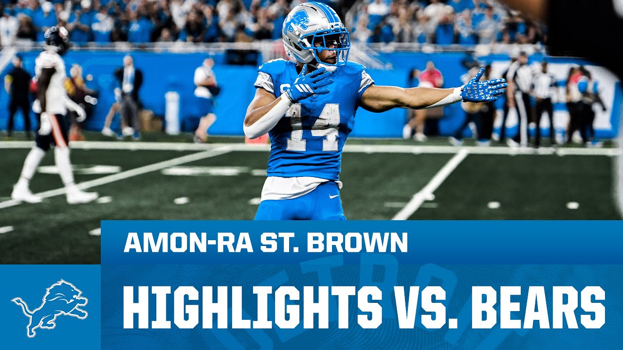 Amon-Ra St. Brown highlights vs. Bears | 2025 NFL Season Week 2
