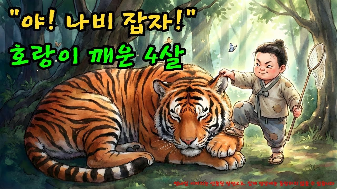호랑이를 '게으른 당나귀'라 부르며 참교육한 4살 꼬마 | 야담 |옛날이야기 |민담 |전설 | 설화