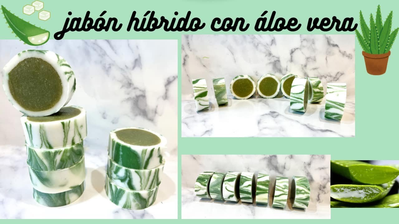 Cómo Hacer un Jabón Híbrido con Aloe Vera: Saponificado + Glicerina  🌿🧼