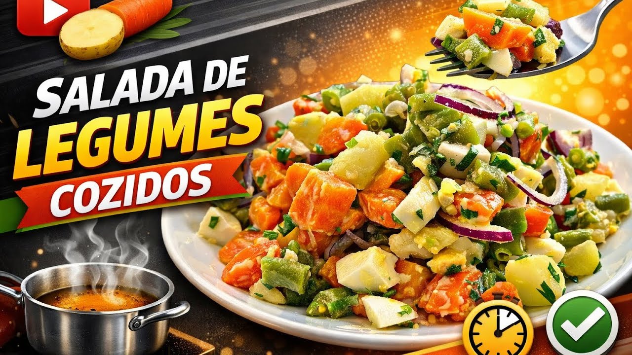 Salada de legumes cozidos da minha infancia