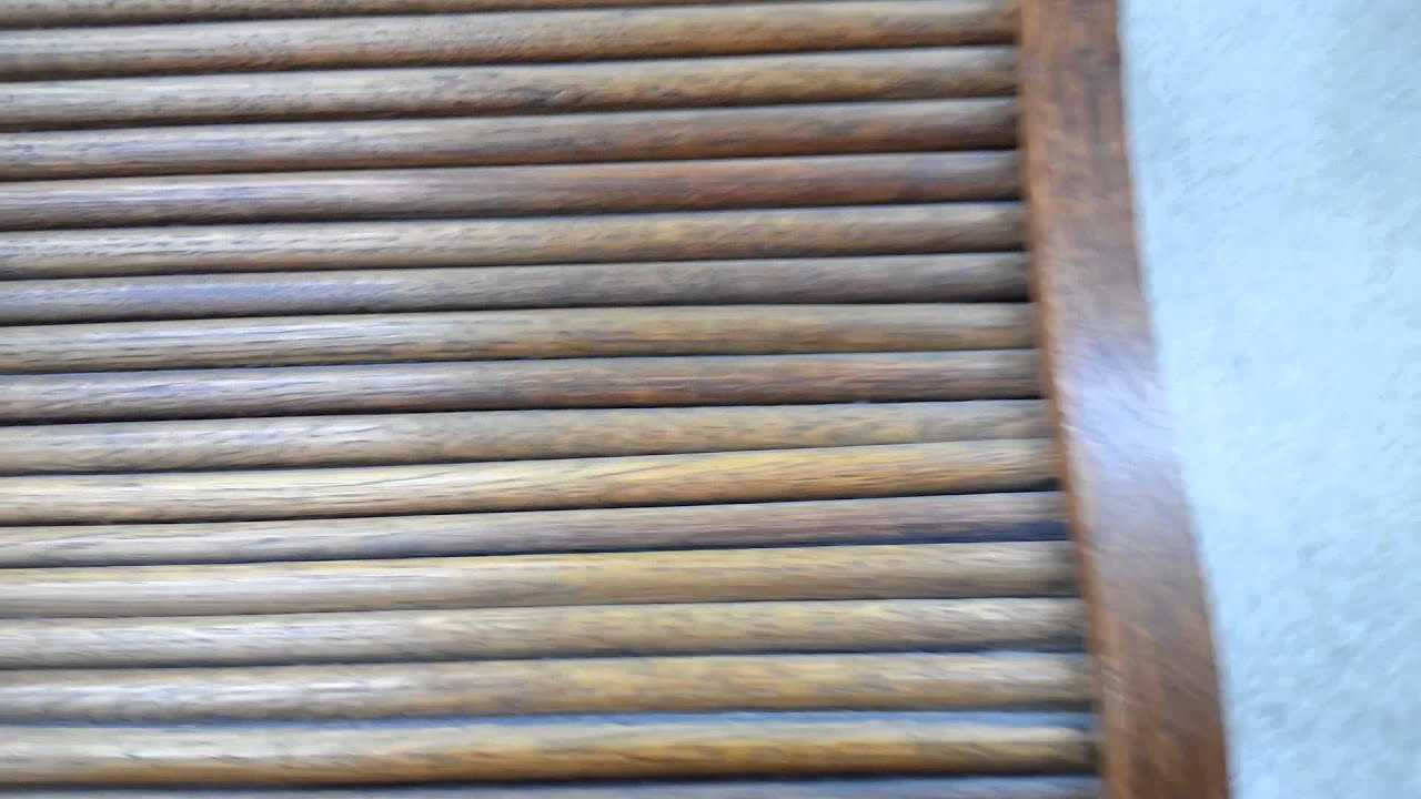 Antique oak roll top desk