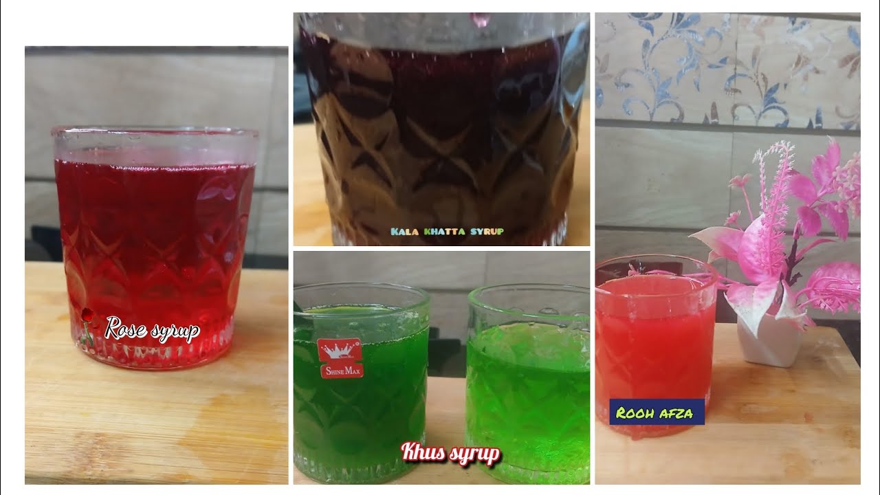 Ramadan /summer special four drinks in one video 