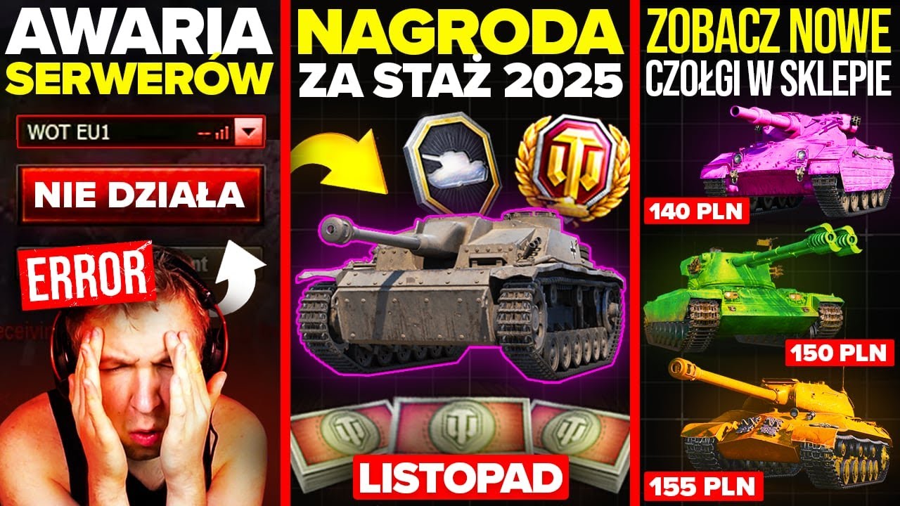 AWARIA SERWER&Oacute;W! NAGRODA za STAŻ 2025 i TRZY GROŹNE PREMKI w SKLEPIE!