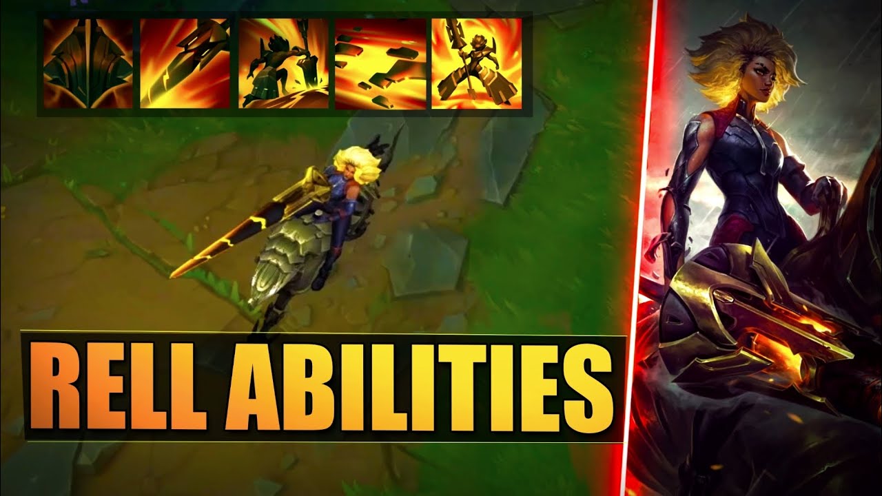 RELL ABILITIES GAMEPLAY SPOTLIGHT EXPLAINED - League of Legends New Champion