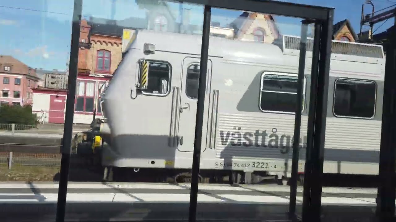 Varberg tågresa Lindhov till Varbergs station 2024 07 27