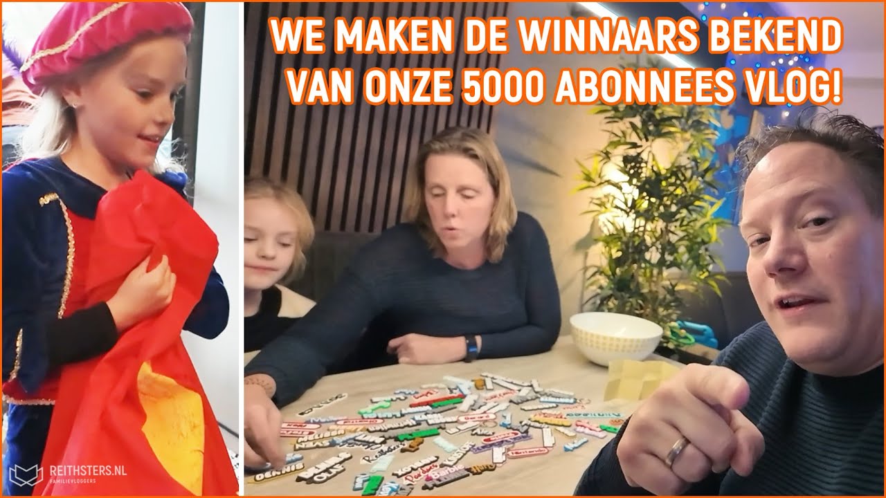 EEN DAG UIT ONS LEVEN #13 - SINTERKLAASVIERING EN WINNAARS BEKEND MAKEN! - VLOG #529