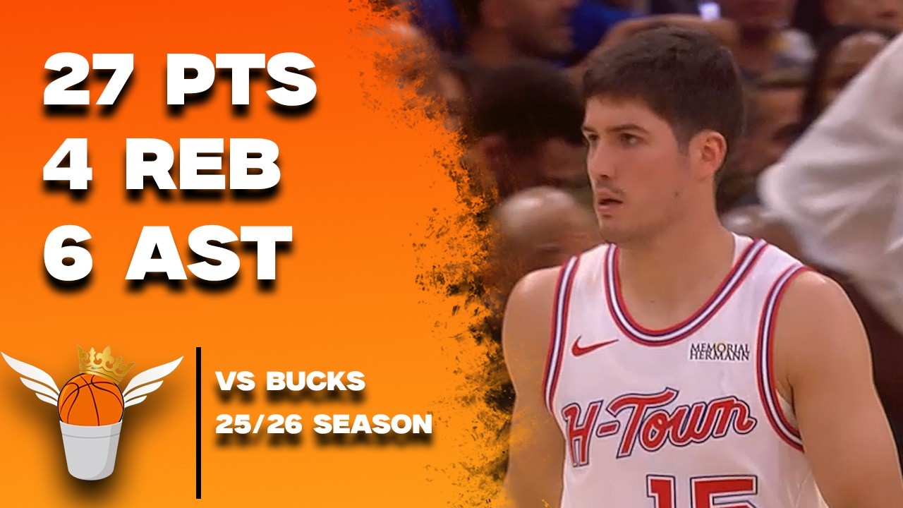 Reed Sheppard 27 Points/Career High 9 Three-Pointers vs Bucks Full Highlights! (4/1/2026)