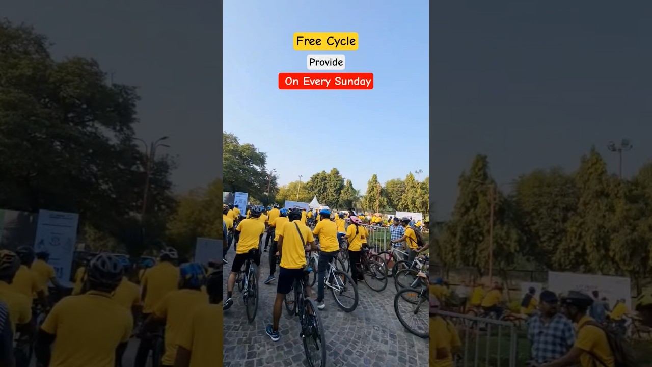 Free Cycle Provide In delhi | Every Sunday | Govt. Ride | FIT INDIA