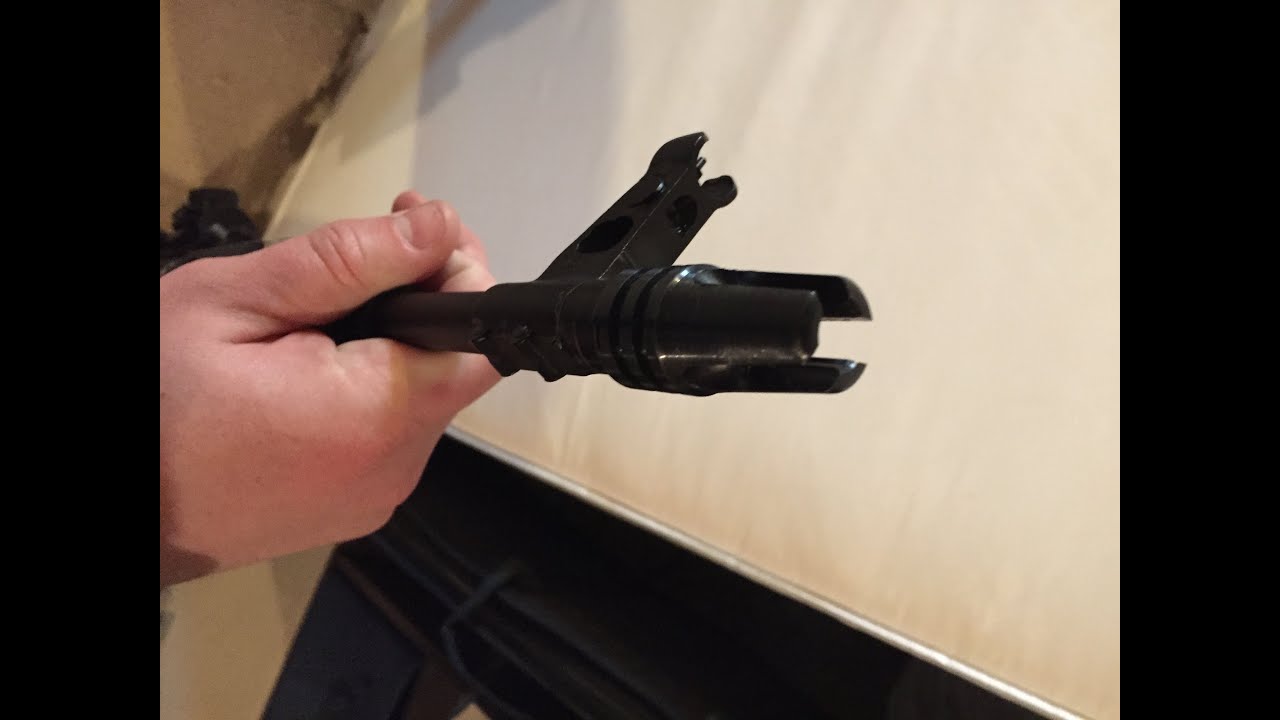 Saiga Barrel Shroud Removal and Threading Saiga Barrel