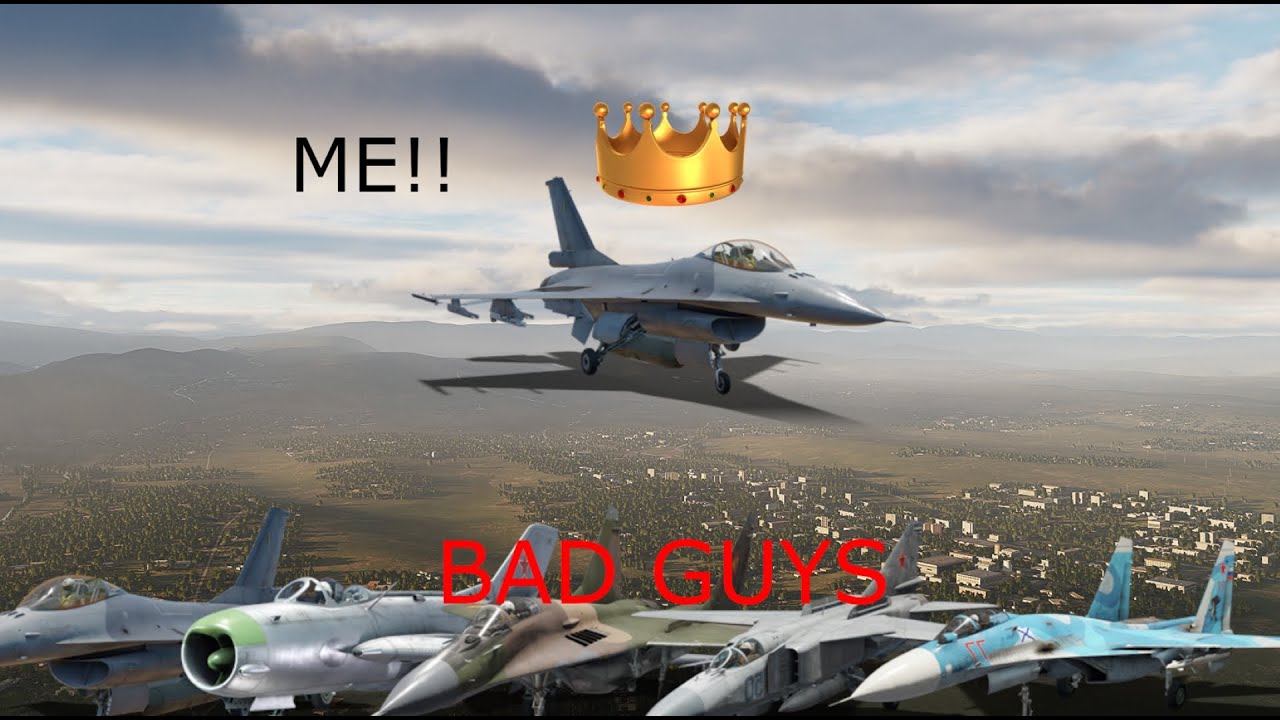 My F-16 VS increasingly dangerous planes! / DCS