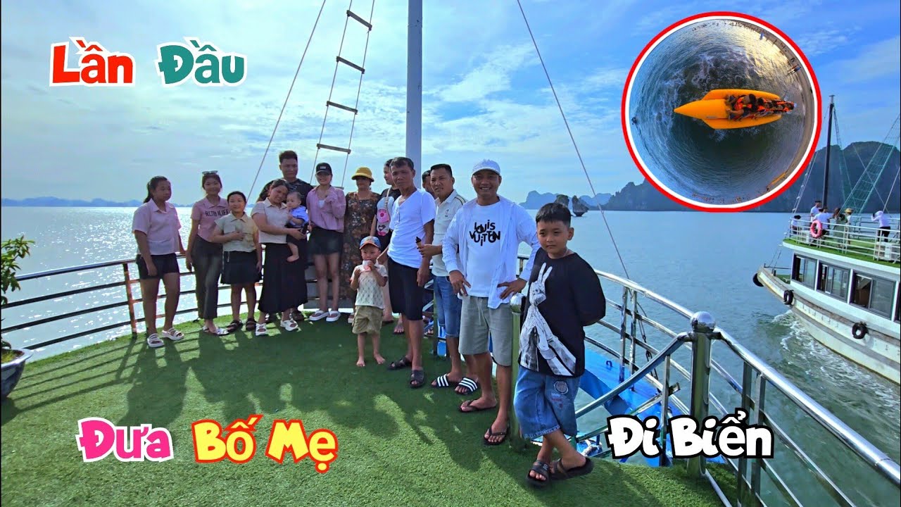Lần Đầu Đưa Bố Mẹ Đi Biển Và Trải Nghiệm Các Trò Chơi Ở Vịnh Hạ Long / Quế Nghịch