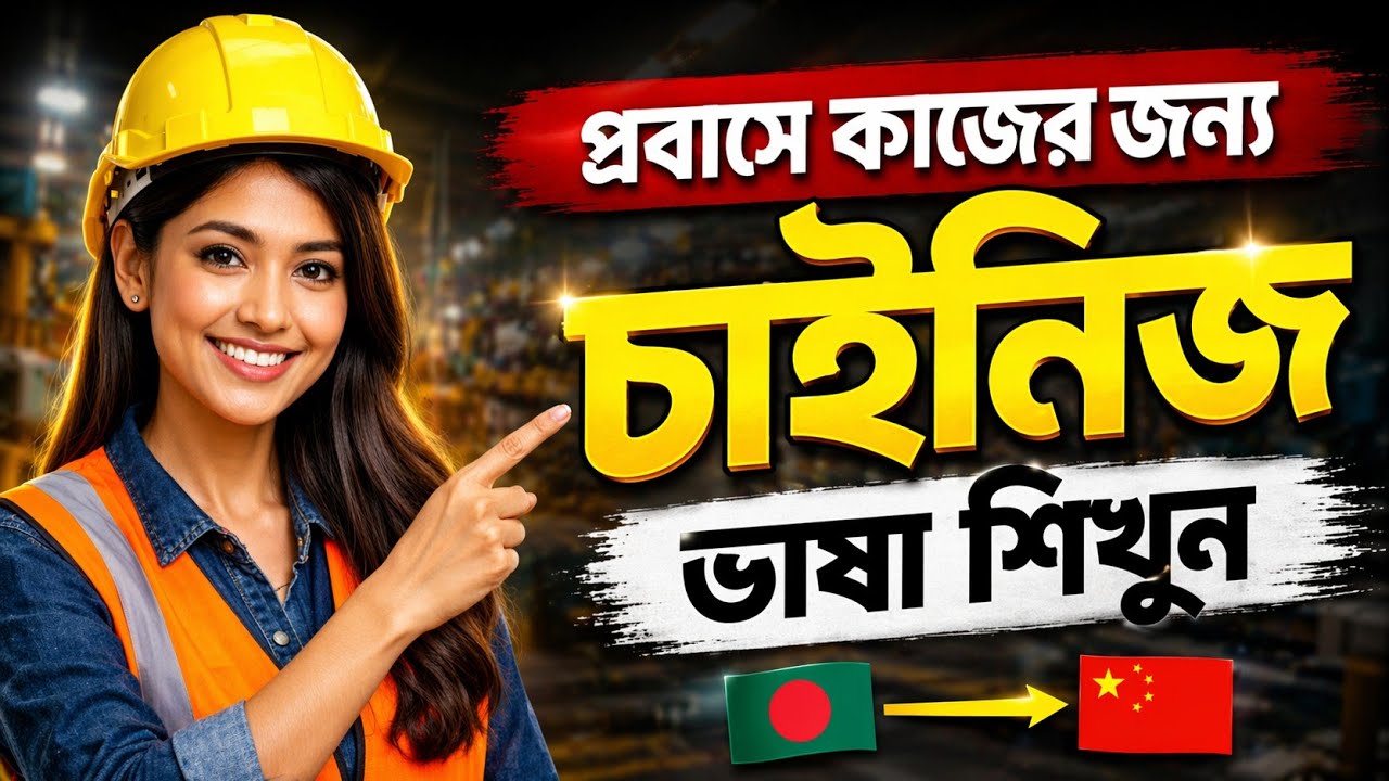  চাইনিজ ভাষা শেখা মাত্র ২০  মিনিটে  | Chinese Language for Work | Bangla to Chinese