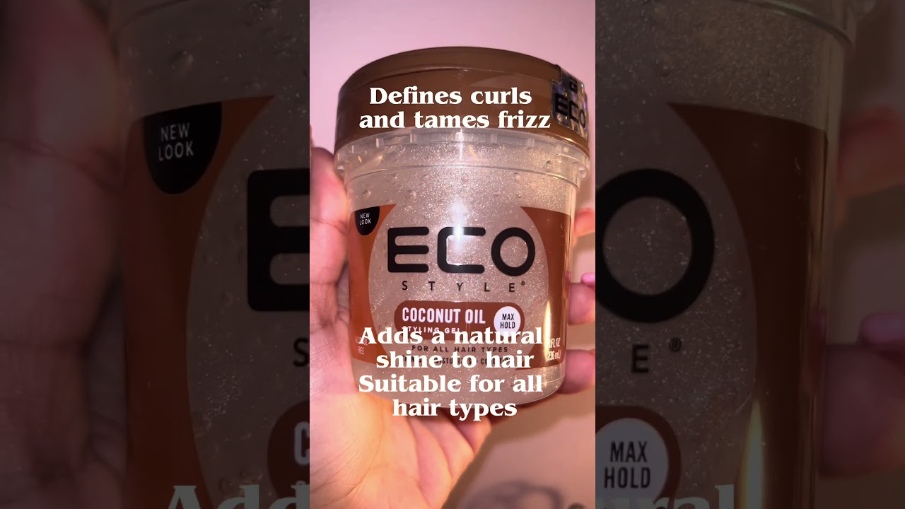 Eco Styling Gel Coconut Oil Review & Styling Test &ndash; Defined & Shiny Curls!