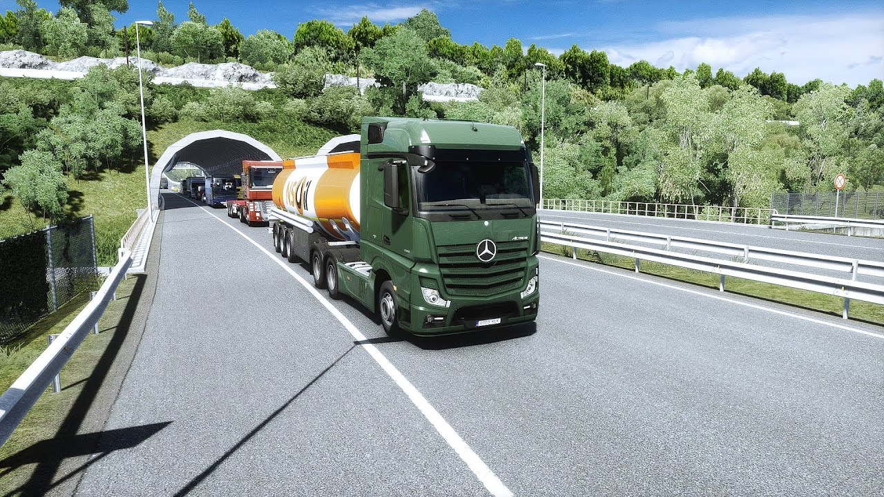 Tanker Convoy Through the Green Tunnel || 4k gameplay || KOLKATA GAMER ||