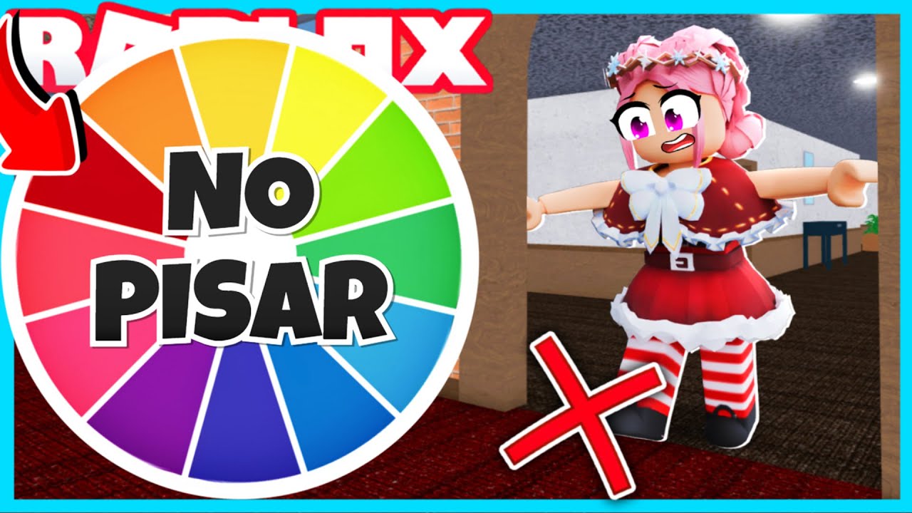MURDER MYSTERY 2 pero LA RULETA ELIJE que COLOR NO DEBO pisar!! en #roblox