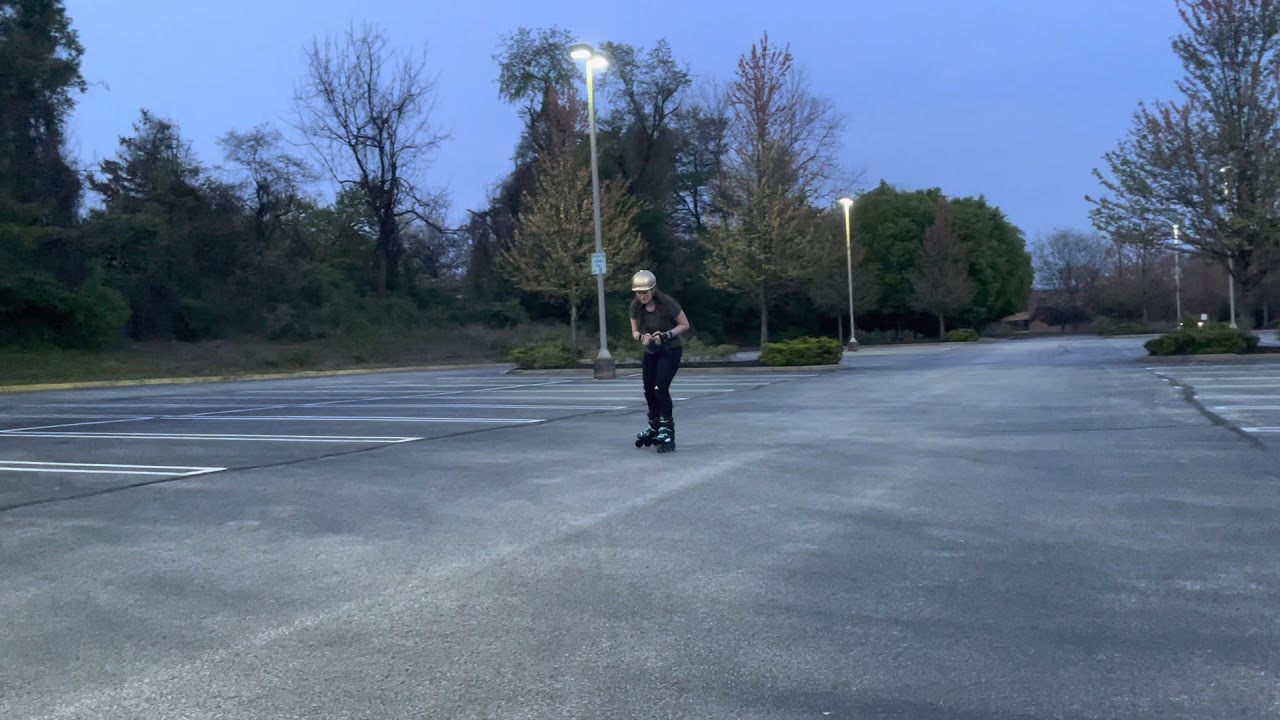 First drag stop / tstop on inline rollerblades! FR FRX 80 rollerblades