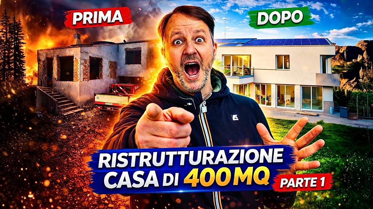 RISTRUTTURAZIONE COMPLETA DI UNA CASA DA 400MQ [LAVORI IN CORSO]