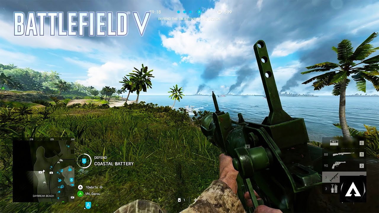Battlefield 5: Defending Solomon Island Gameplay (No Commentary)