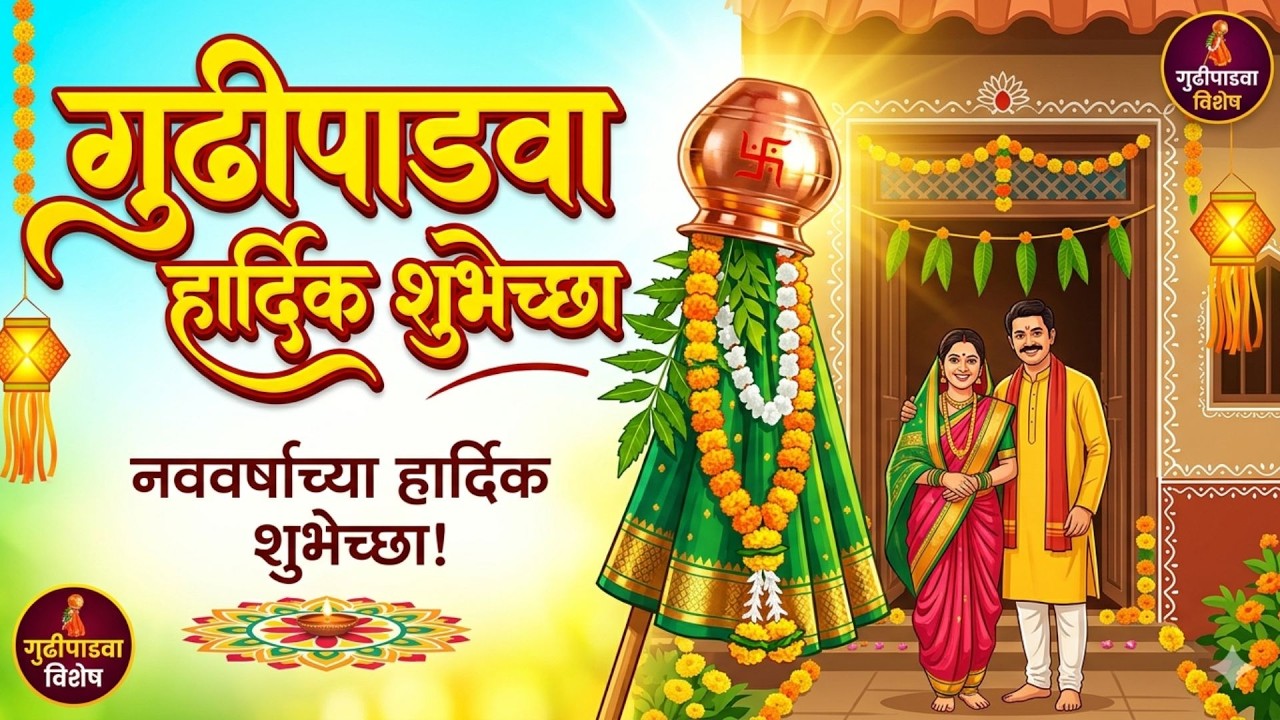 Gudi Padwa 2026 | गुढीपाडव्याच्या हार्दिक शुभेच्छा | Marathi New Year Wishes & Significance