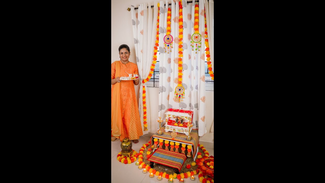 Small Home Temple Festive Decor | Diwali Decoration