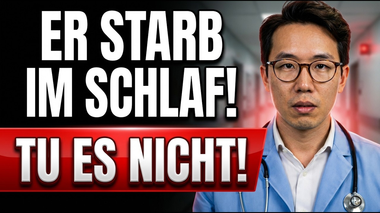 Er ist im Schlaf daran gestorben! Ich bitte dich inständig: Tu es nicht!