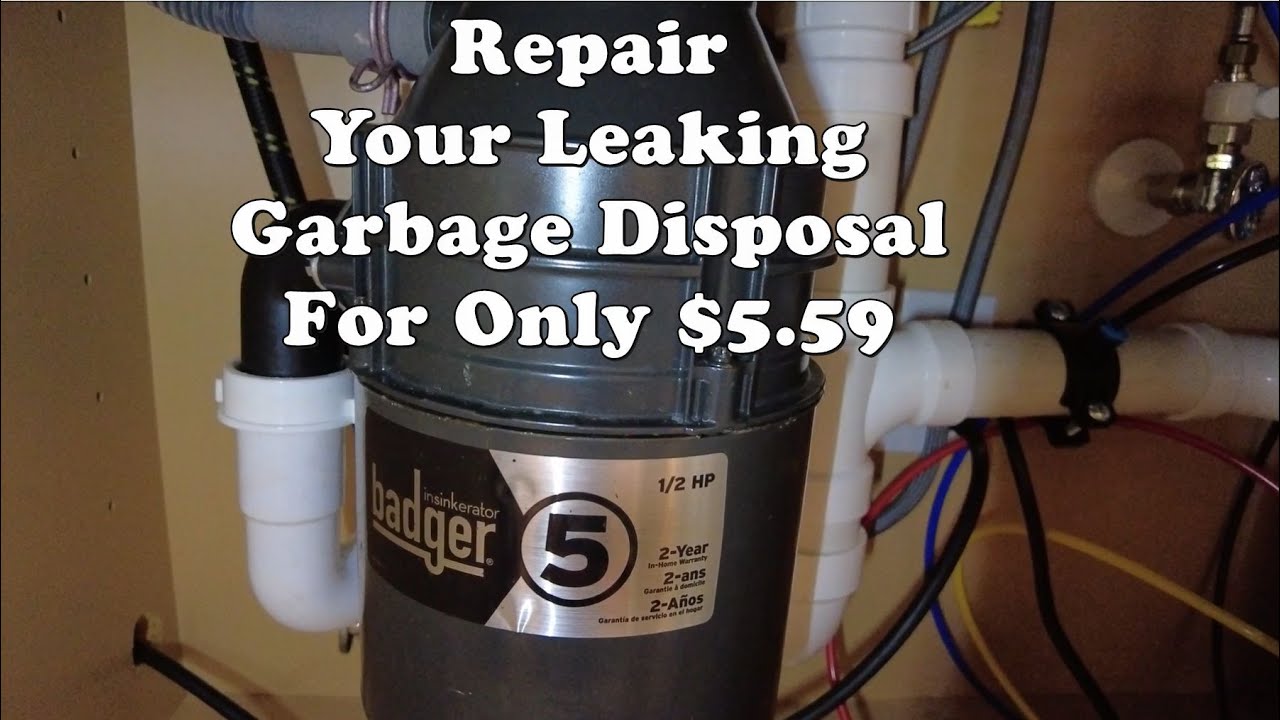 Repair Your Leaking Garbage Disposal For Only $5.59