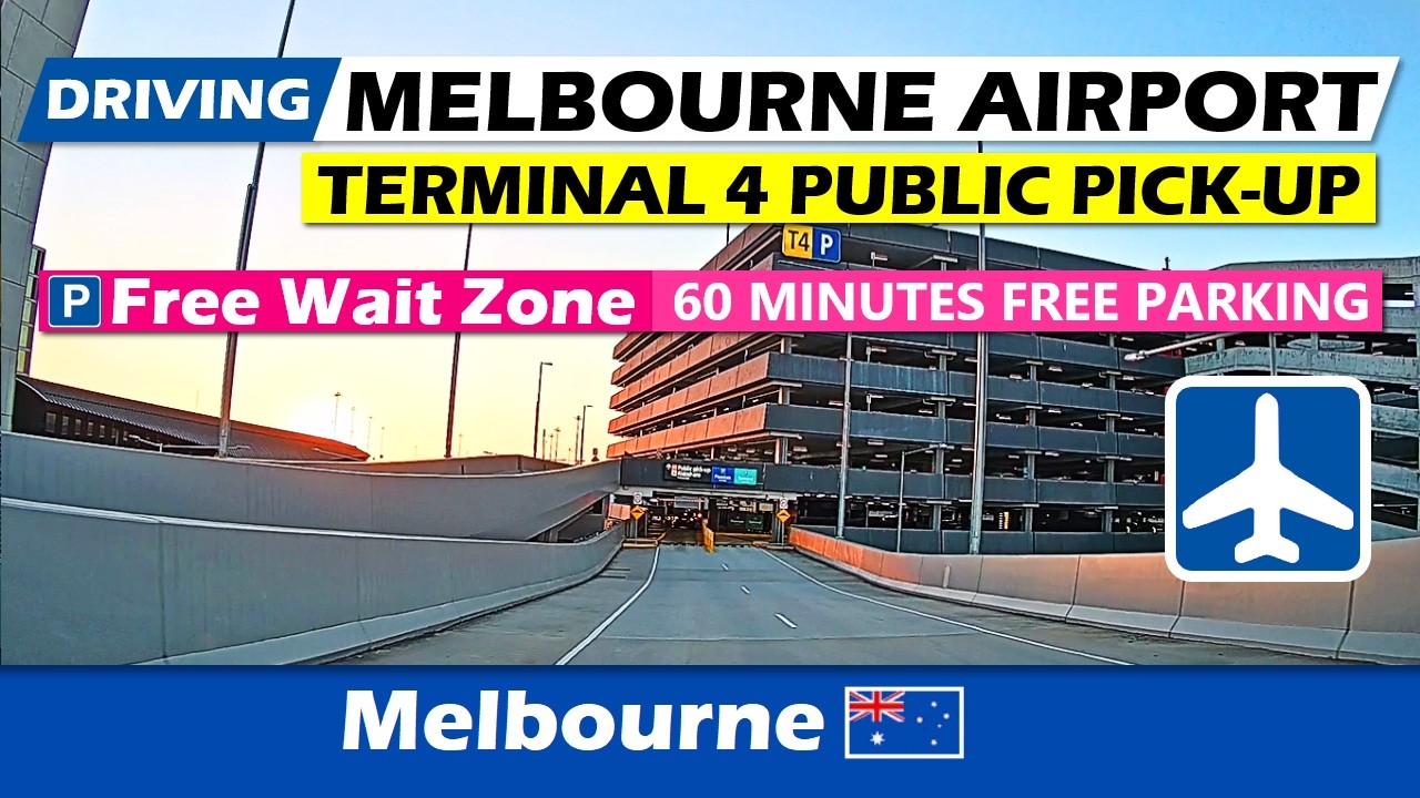 Driving Melbourne Airport | Wait Zone & Terminal 4 Pick-up